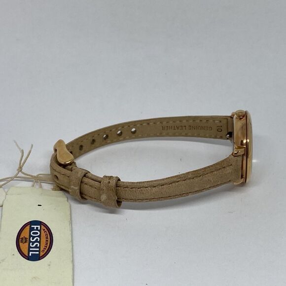 Fossil Jacqueline ES3802 Women's Beige Leather Analog Dial Quartz Watch JK870 - Picture 12 of 12